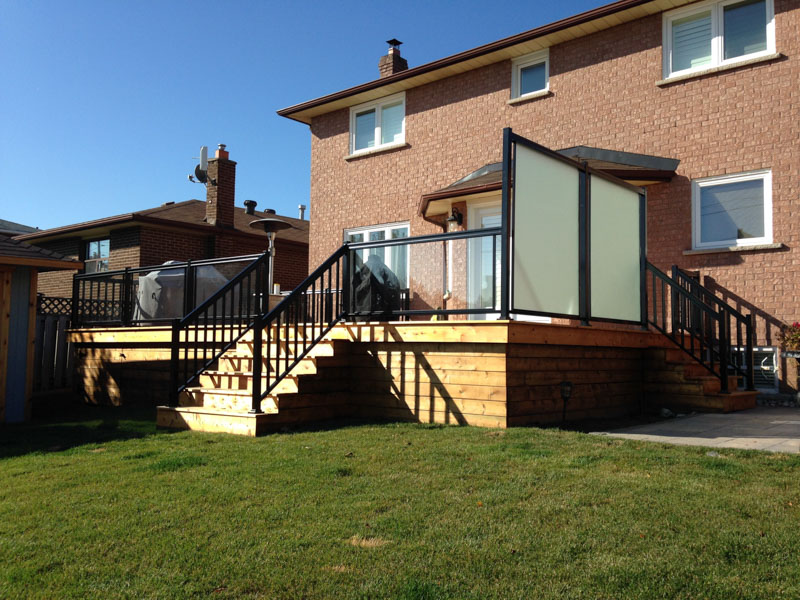 Black_Standard_Framed_Clear_glass_Frosted_Privacy